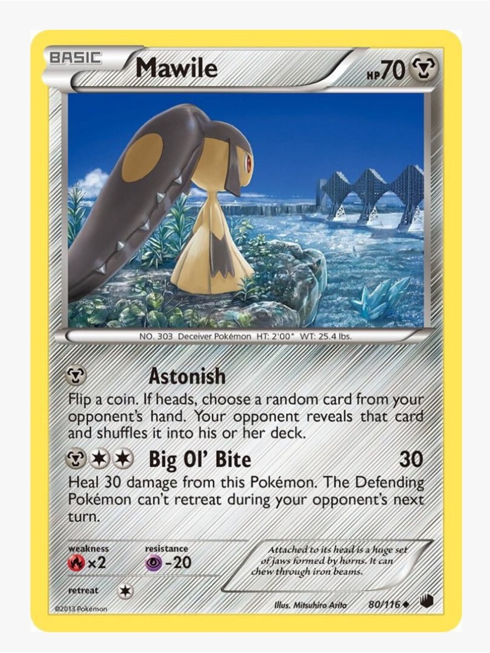 Mawile Plasma Freeze Pokemon Trading Card